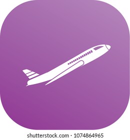 Airplane icon vector design