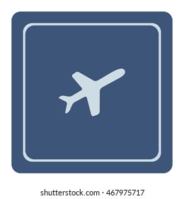 Airplane icon, vector design