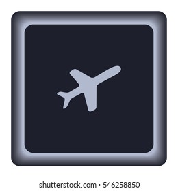 Airplane icon, vector design