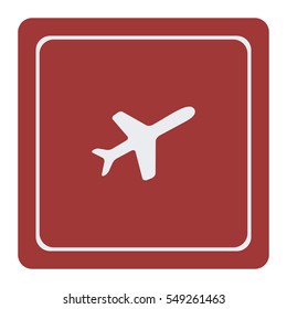 Airplane icon, vector design