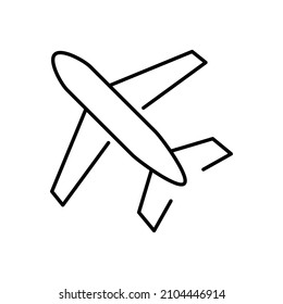 Airplane Icon Vector for design and editing