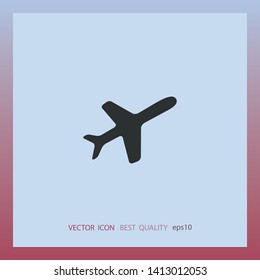Airplane icon, vector design element