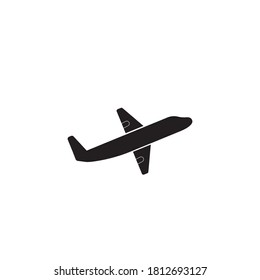 Plantilla de ilustración de diseño de vector de icono de avión