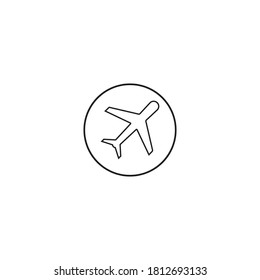 Airplane icon vector design illustration template