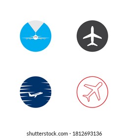 Airplane icon vector design illustration template