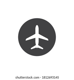 Airplane icon vector design illustration template