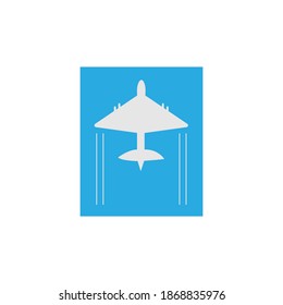 Airplane icon vector design illustration background