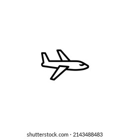 ilustración de diseño de vector de icono de avión