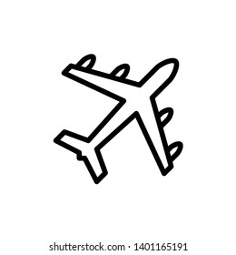 Airplane icon vector design template