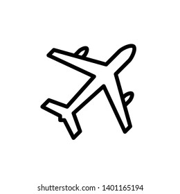 Airplane icon vector design template