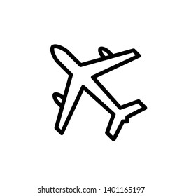 Airplane icon vector design template