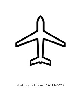 Airplane icon vector design template