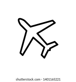 Airplane icon vector design template