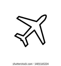 Airplane icon vector design template