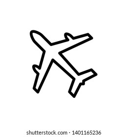 Airplane icon vector design template