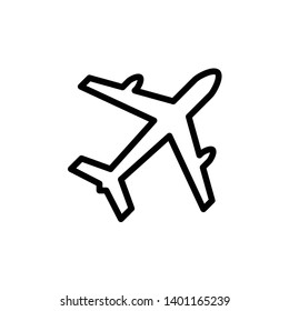 Airplane icon vector design template