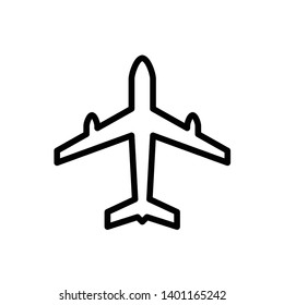 Airplane icon vector design template