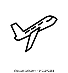 Airplane icon vector design template