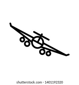 Airplane icon vector design template