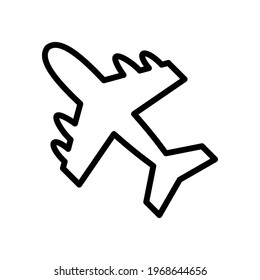 Airplane icon vector design template