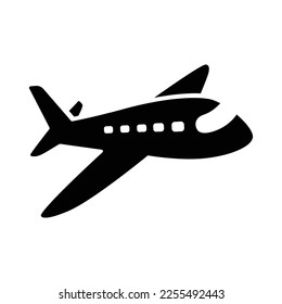 Plantilla de diseño de vector de icono del avión