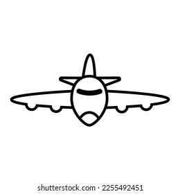 Airplane icon vector design template
