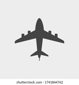 Airplane icon vector eps 10