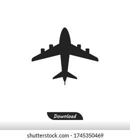 Airplane icon vector eps 10