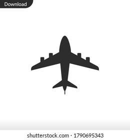 Airplane icon vector eps 10