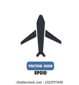 airplane icon, airplane vector eps10