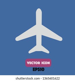 airplane icon, airplane vector. eps10
