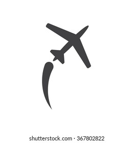 airplane Icon vector flat design