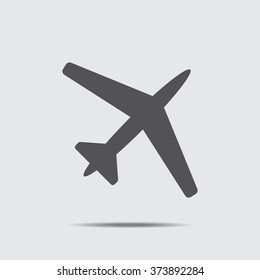 airplane Icon  vector flat design