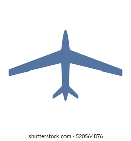 Airplane Icon Vector flat design style