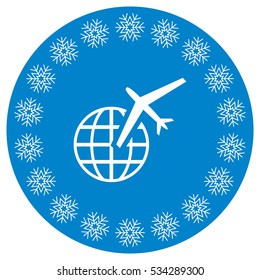 Airplane Icon Vector flat design style