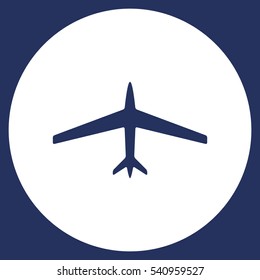 Airplane Icon Vector flat design style