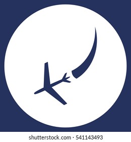 Airplane Icon Vector flat design style