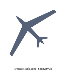 Airplane Icon Vector flat design style