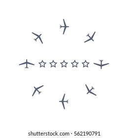 Airplane Icon Vector flat design style