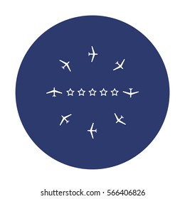 Airplane Icon Vector flat design style