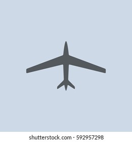 Airplane Icon Vector flat design style