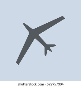 Airplane Icon Vector flat design style