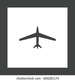Airplane Icon Vector flat design style