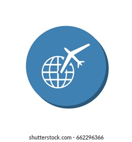 Airplane Icon Vector flat design style