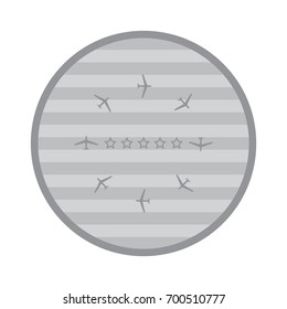 Airplane Icon Vector flat design style