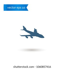 airplane. airplane icon. airplane vector. flat style. sign design vector. sign design. Vector EPS 10