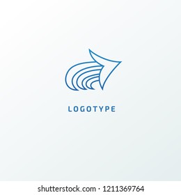 Airplane icon. Vector flat style illustration air ticket booking logo template. Logo concept of navigator, loukost, airport, booking tickets, Rent, travel application, loukost, tourism, trip.