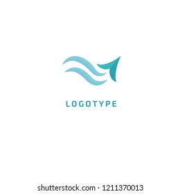 Airplane icon. Vector flat style illustration air ticket booking logo template. Logo concept of navigator, loukost, airport, booking tickets, Rent, travel application, loukost, tourism, trip.