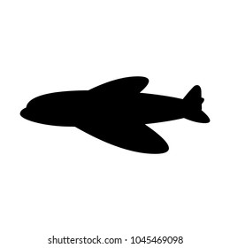 airplane icon, vector illustration