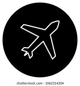 Airplane icon. Vector illustration